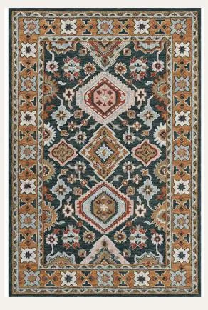 Traditional medallion rug